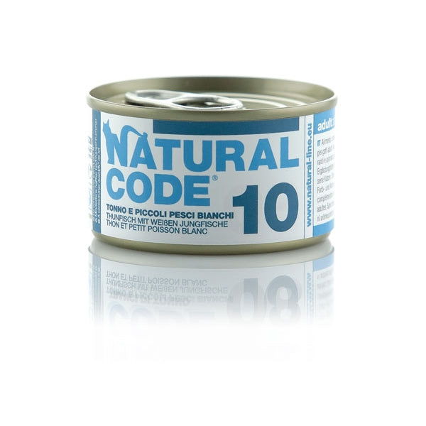 Natural Code - 10 Tonno e Piccoli Pesci Bianchi 85gr Natural Code - 10 Tonno e Piccoli Pesci Bianchi 85gr